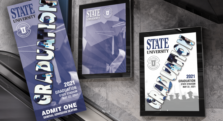 Custom graduation posters and tickets