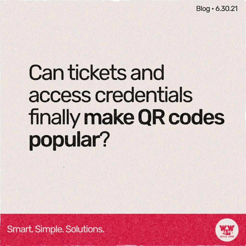 Can tickets and access credentials finally make QR codes popular? View our blog to find out