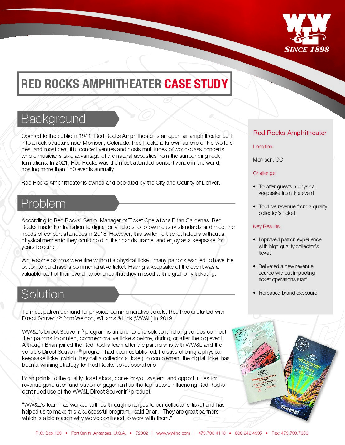 Red Rocks Case Study